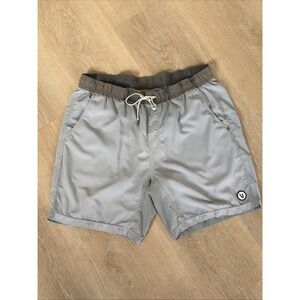 Vuori Kore Shorts Men's XL Athletic Gym Lined Stormy Blue READ